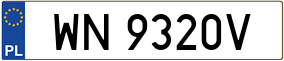Trailer License Plate